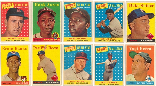 1958 Topps Collection (450+) Including Hall of Famers